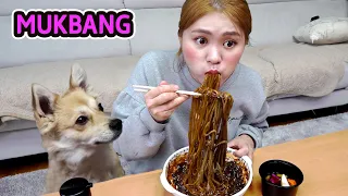 Jjajangmyeon & Jjajangbap ASMR MUKBANG BLACK BEAN NOODLES Eating Show REAL SOUND by HIU 하이유