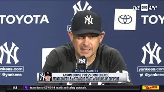 Aaron Boone postgame presser: Talks 4-0 loss to Red Sox