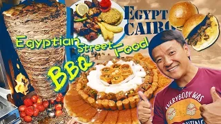 EGYPTIAN BBQ! Trying EGYPTIAN STREET FOOD in Cairo Egypt