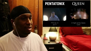 Bohemian Rhapsody   Pentatonix & Queen side by side REACTION