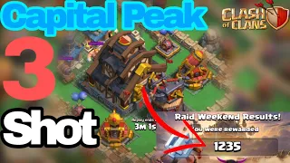 Destroy every capital peak in only 3 attack |Clan Capital (coc)