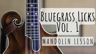 Bluegrass Licks Vol. 1: Mandolin Lesson