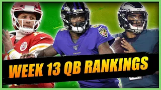 Quarterback Rankings for WEEK 13 of 2022 Fantasy Football