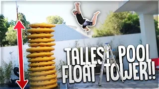 We Built The WORLDS TALLEST Pool Float!