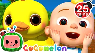 Can you COUNT 10 Little Duckies? 25 MIN LOOP | Animal Songs For Kids | @CoComelon