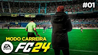 O INICIO DO MODO CARREIRA TREINADOR NO EA FC 24! MUDOU MUITO!?