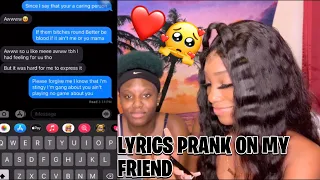 LYRICS PRANK ON GUY FRIEND ||GET’S EMOTIONAL 😭 🥺❤️