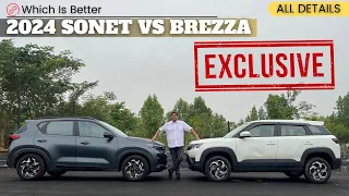 New 2024 Kia Sonet vs Maruti Brezza || Exclusive Compact SUV Comparison