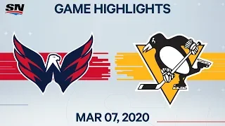 NHL Highlights | Capitals vs. Penguins - Mar. 07, 2020