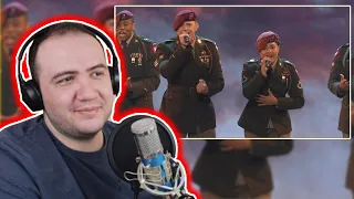 🇺🇸 82nd Airborne Division Chorus -  "Brother" - AGT 2023 FINALS - TEACHER PAUL REACTS AMERICAN ARMY