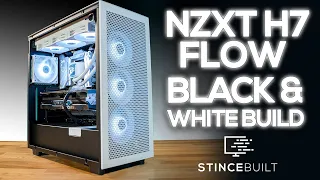 NZXT H7 FlOW Black & White PC Build with 13900K + MSi Suprim X 4090!