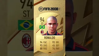 Ronaldo Nazario carte évolution