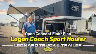 Have your garage and living room in the same area - Open Concept Logan Coach Sport Hauler