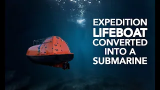 Expedition lifeboat converted into a submarine, to travel beneath Arctic ice. Lifeboat Conv E71 [4K]