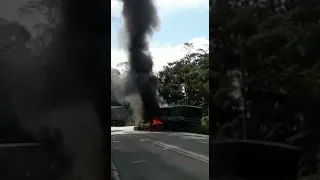 Gravíssimo acidente de trânsito na Serra Dona Francisca com vítimas fatais