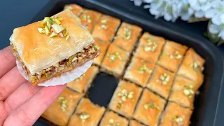 The MOST DELICIOUS Dessert | Baklava | Anyone can make this recipe at home! no sugar!no eggs!