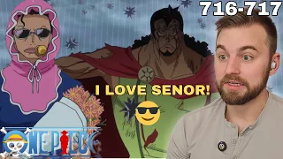 SENOR PINK IS THE MAN!! | One Piece 716 & 717 Reaction
