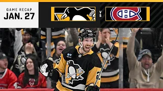 GAME RECAP: Penguins vs. Canadiens (01.27.24) | Lars Eller’s 1,000th Game