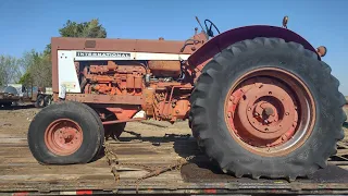 The new tractors out at the holding lot