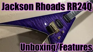 Jackson RR24Q Unboxing and Features - First Reaction - Randy Rhoads 24 fret Jackson guitar