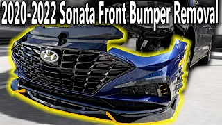 How To Remove 2020 - 2022 Sonata Front Bumper Removal | 2020 2021 2022 Hyundai SEL, SEL PLUS, N LINE