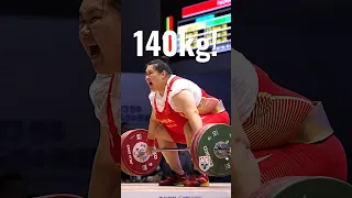 Li Wenwen 🇨🇳 140kg / 309lbs Snatch Slowmo 🥇! #snatch #weightlifting #slowmotion