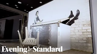 Huge £6 million Banksy artwork craned into new London exhibition