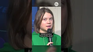 Greta Thunberg at Davos: Corporations put profit 'above people and above planet' | USA TODAY #Shorts