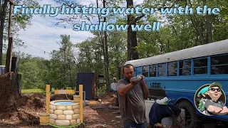 Hitting water with a shallow well