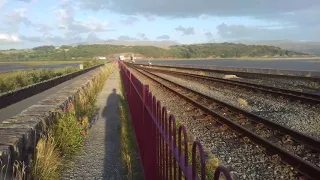 Ffestiniog railway Blanche arriving at Porthmadog