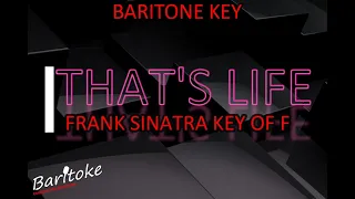 That's Life | Frank Sinatra / Dennis Van Aarssen | Karaoke | Lower Key of F | For Bass Singer