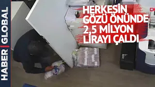 Şişli'de Banka Soygunu! Herkesin Gözü Önünde 2,5 Milyon Lirayı Çaldı