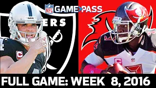 Raiders vs. Buccaneers Week 8, 2016 FULL game