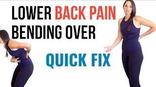How to Fix Sudden Lower Back Pain Bending Over (causing spasms and sciatica)