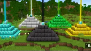 I MAKE FULL BEACONS IN MINCRAFT JAVA EDITION SURVIVAL