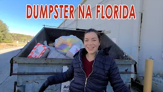DUMPSTER DIVING NA FLÓRIDA 😁APRENDENDO COM ADELINE CAMARGO 🤭🤭