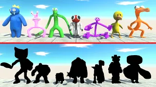 Creepy Monster Battle | Rainbow Friends Fight Random Team - ARBS