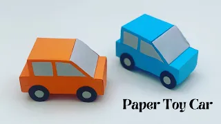 How To Make Easy Paper Toy CAR For Kids / Nursery Craft Ideas / Paper Craft Easy / KIDS crafts / CAR