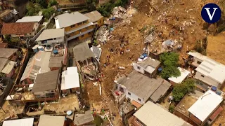 Casi un centenar de muertos tras la fuertes lluvias en la localidad brasileña de Petrópolis