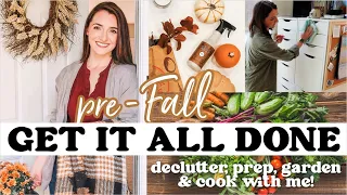 PRE-FALL GET IT ALL DONE W/ ME! | FALL CLEAN+ DECORATE 2023 PREP DECLUTTERING+ Homemaking Motivation