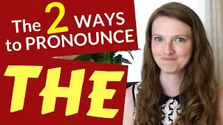 HOW to PRONOUNCE "THE" in ENGLISH