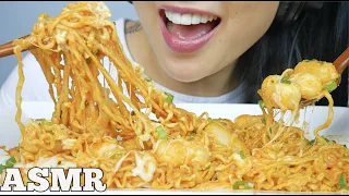 ASMR MINI CHEESY RICE CAKES SPICY NOODLES (EATING SOUNDS) NO TALKING | SAS-ASMR