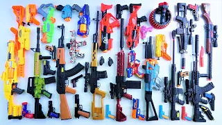 Mengumpulkan 7 Sniper Gun Assault Rifle M16 Gel Blaster Gun AK47 Gun Dragunov SVD Gun Growler Gun