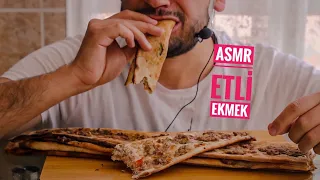 ETLİ EKMEK | ASMR YEMEK | KIYMALI PİDE | EATİNG ASMR | TURKISH FOOD | NO TALKİNG