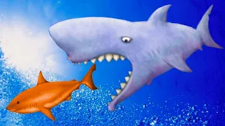 МАЛЕНЬКАЯ РЫБКА Tasty Blue #16 Акула зубастик против дельфина в прикольной игре #КРУТИЛКИНЫ