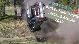 Best Of Finnish Rally Crashes & Actions 2023