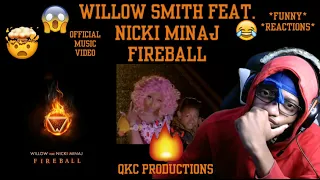 Willow Smith Feat. Nicki Minaj - Fireball - Official Music Video - REACTION