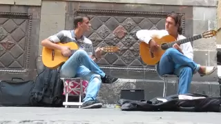 Flamenco Guitar. Barcelona street music (HD)