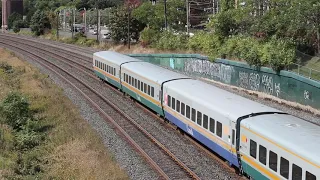 VIA Rail train #84 reversing back to yard