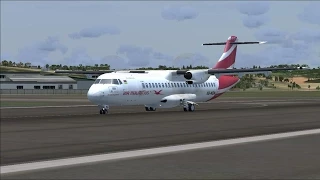 FSX- Air Mauritius ATR 72-500 full flight from Rodrigues to Mauritius